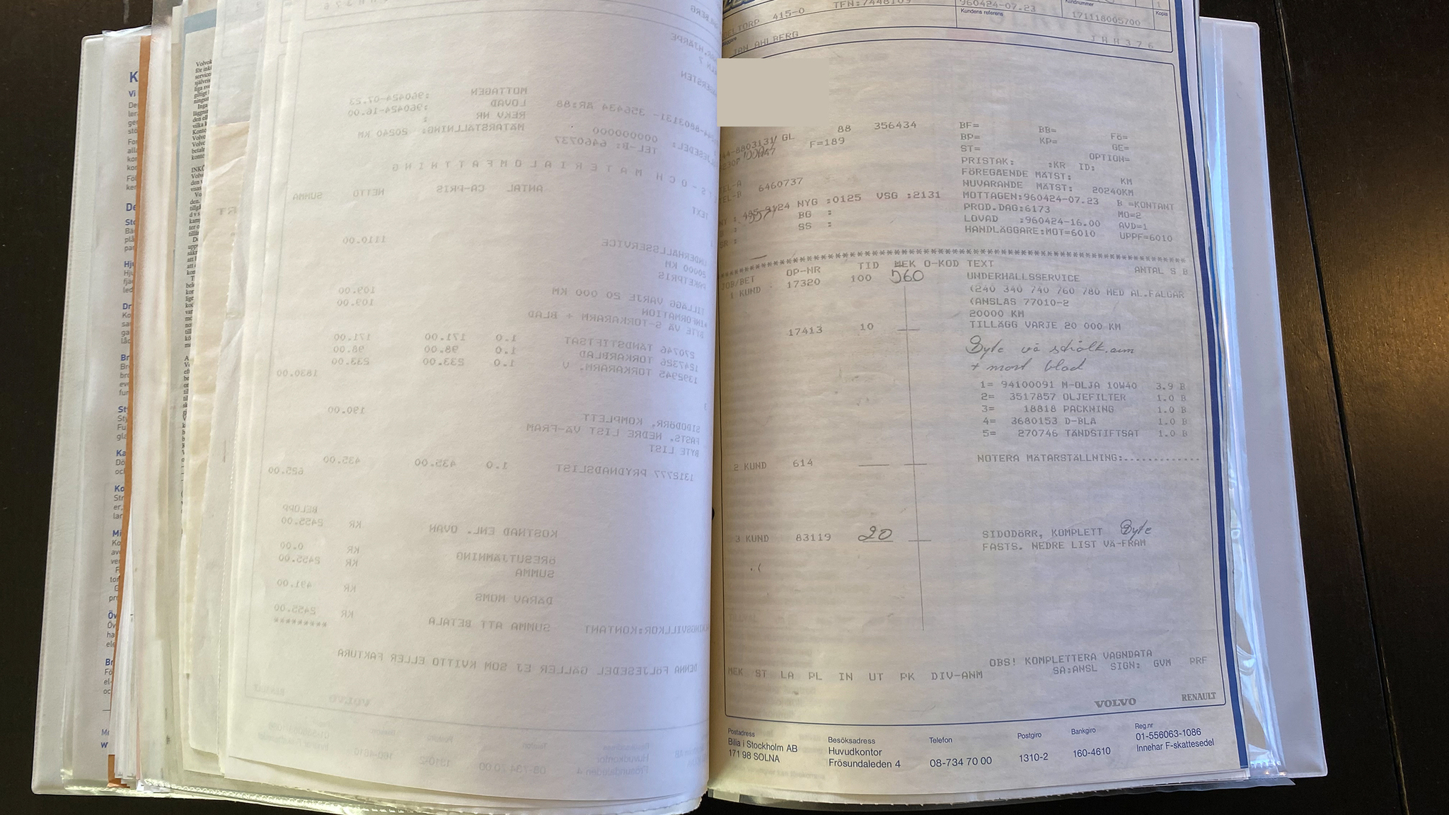 Dokumentation, 1988 Volvo 240 GL