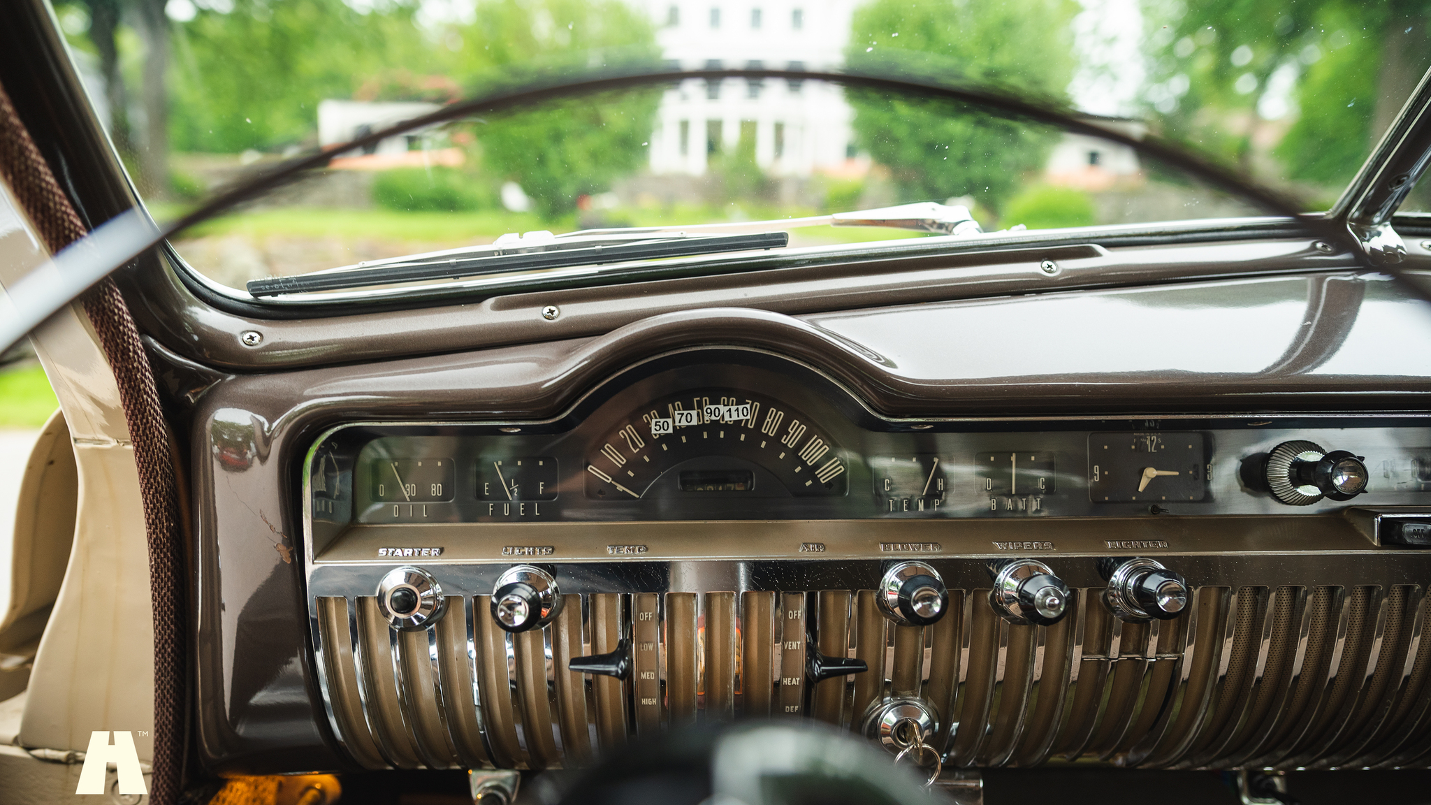 Interior image of 1950 Mercury Eight Sport Sedan
