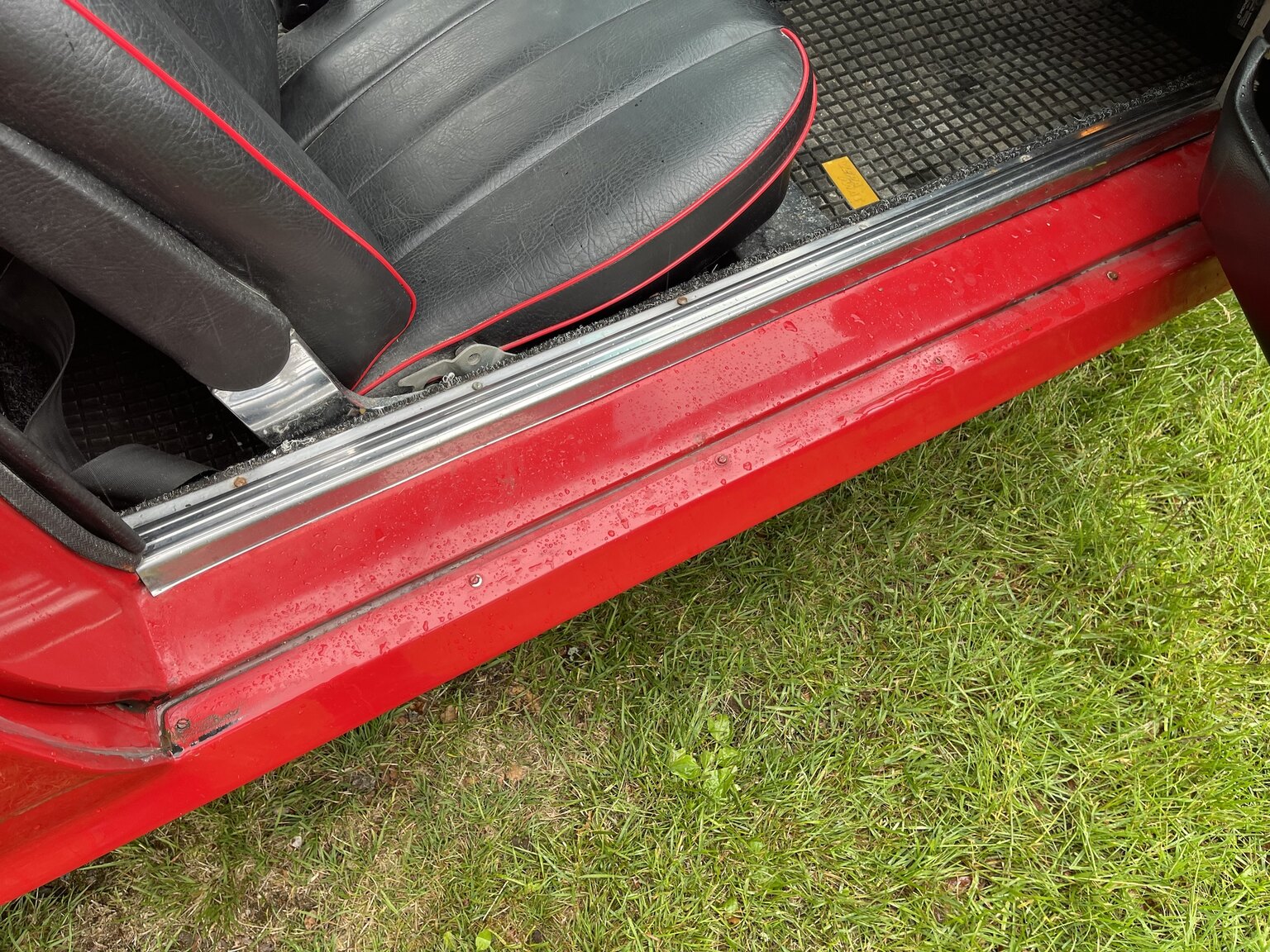 Interiörbild 1973 Mercedes 350 SLC