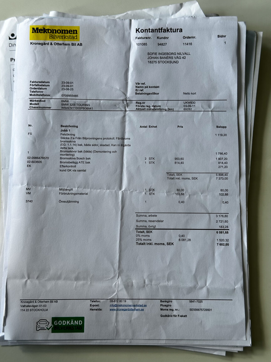 Documentation for 2003 BMW 320i Touring