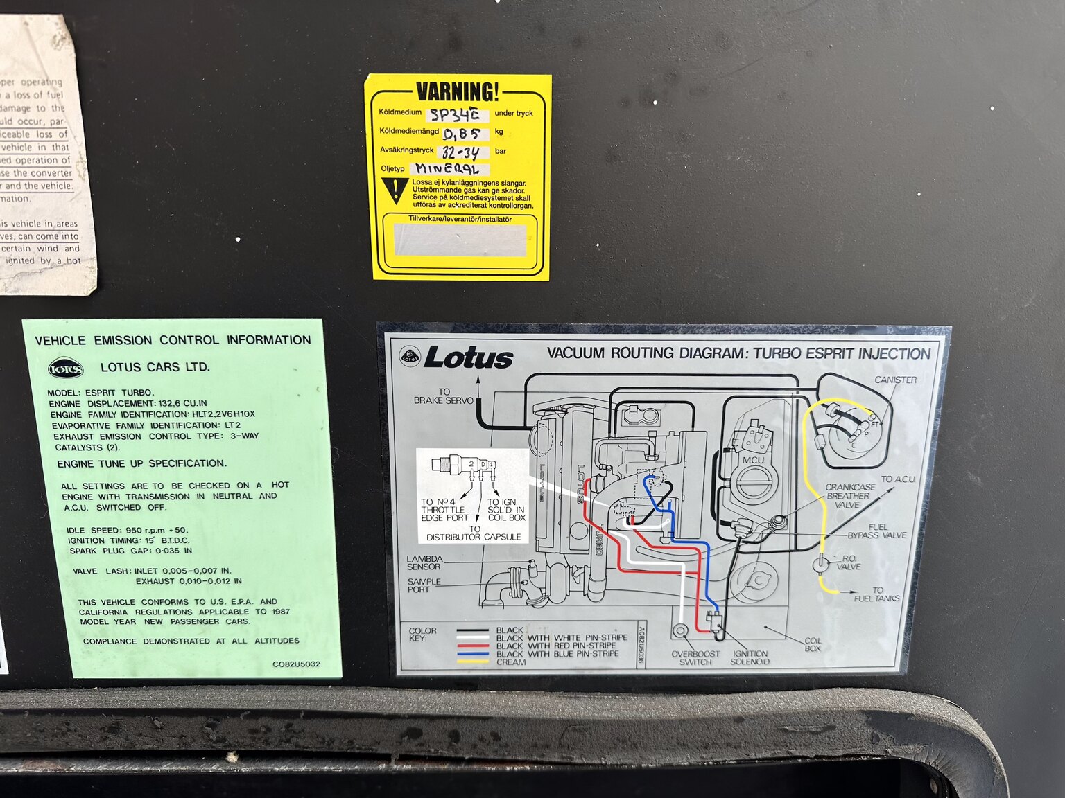 Innenraumfoto von 1987 Lotus Esprit Turbo HCi (44)