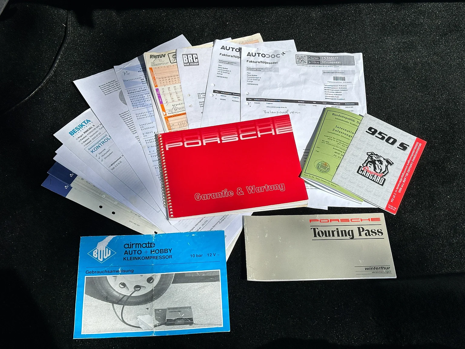 Documentation for 1990 Porsche 944 S2 Cabriolet  (1)