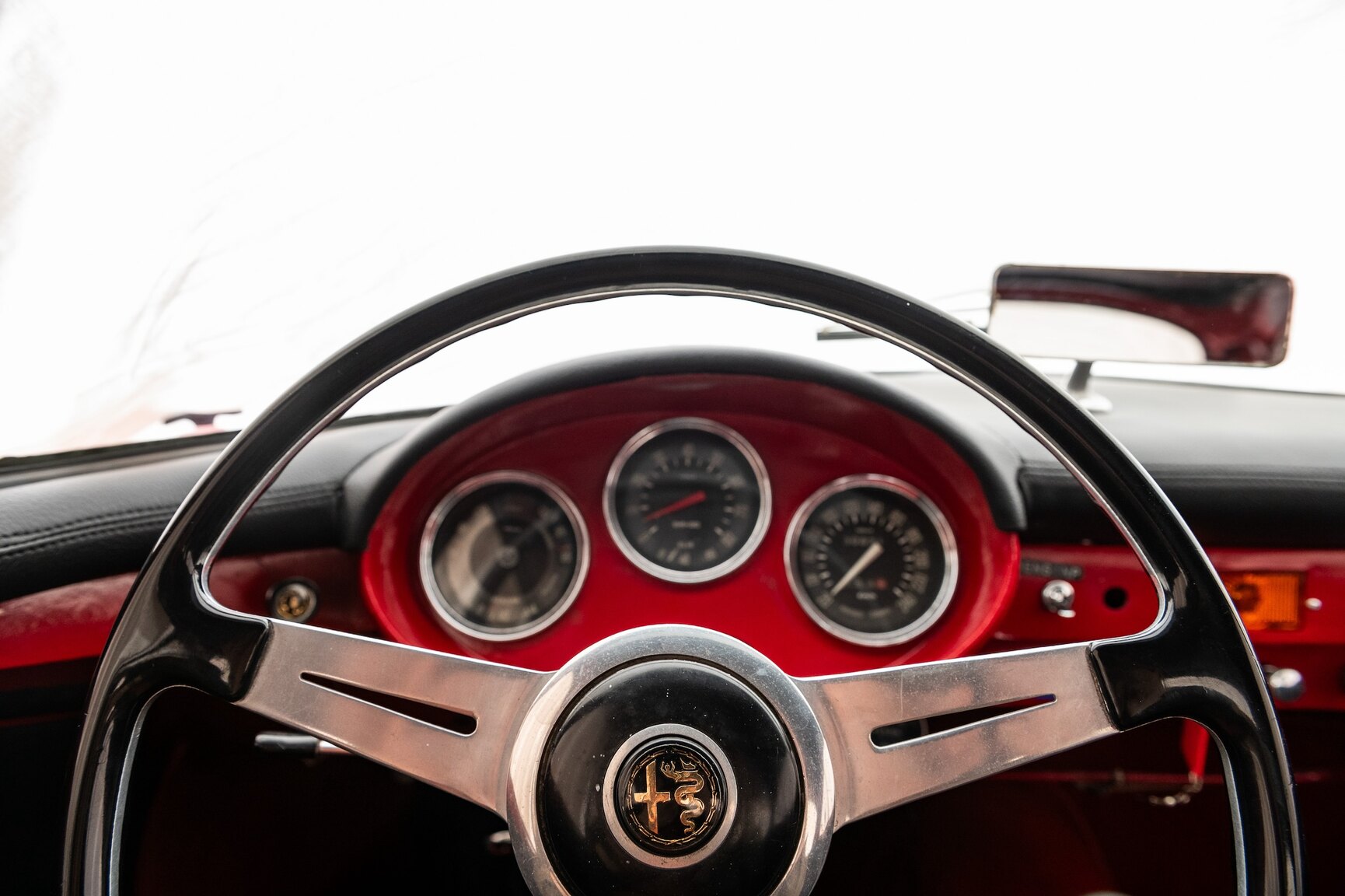 Interiörbild 1962 Alfa Romeo Giulietta 1300 SS