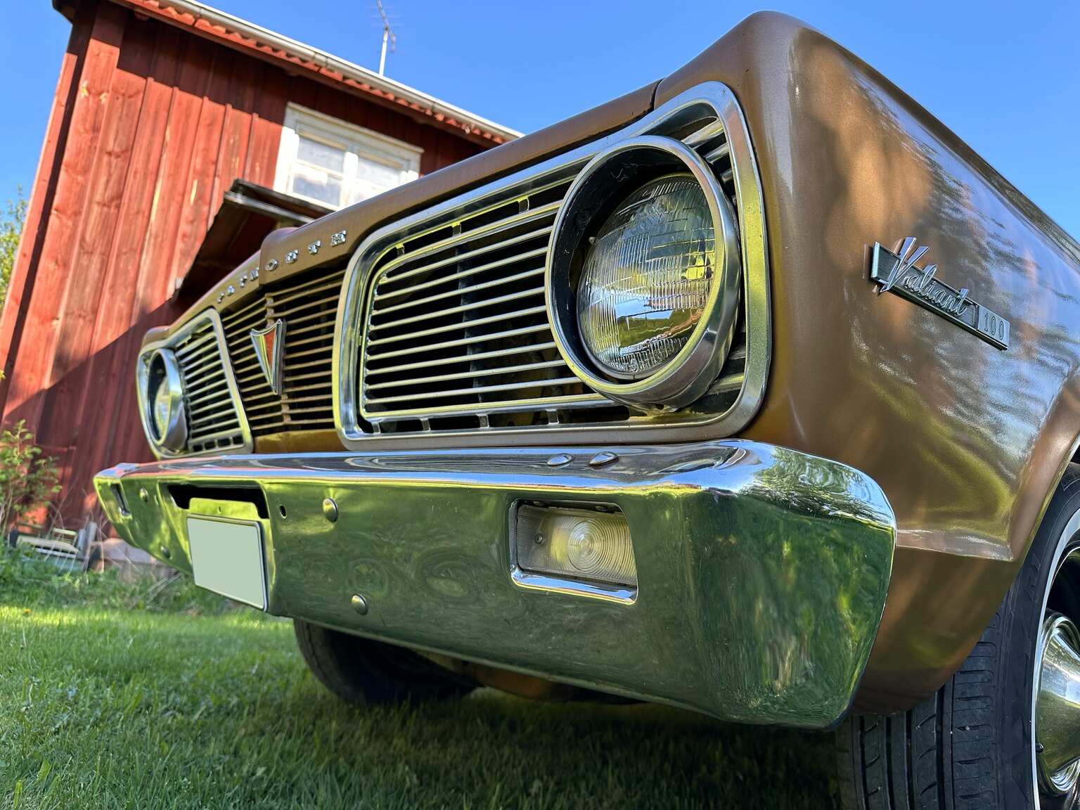 Exterior image of 1966 Plymouth Valiant 100 2-door Sedan