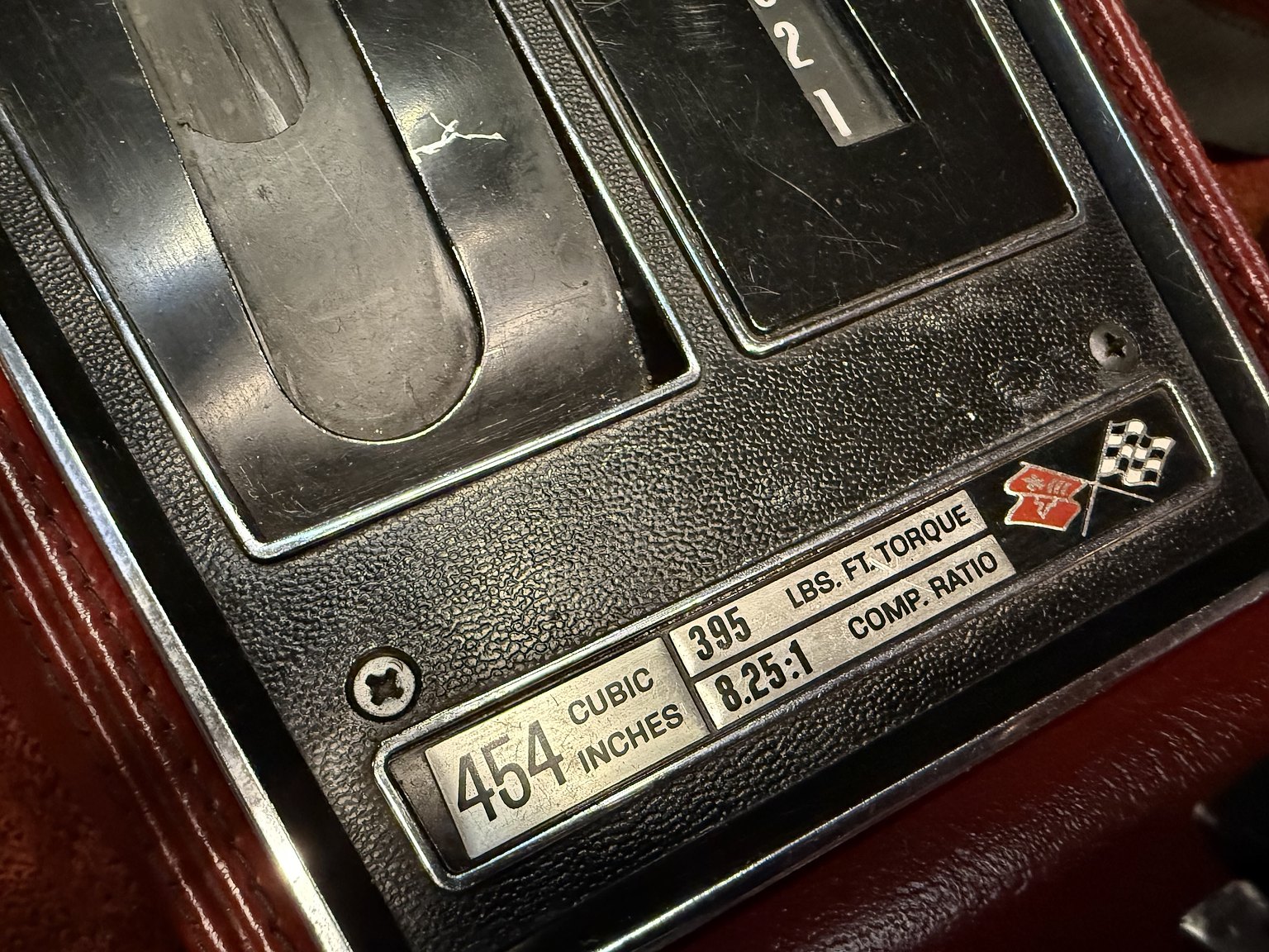 Interiörbild 1974 Chevrolet Corvette Stingray