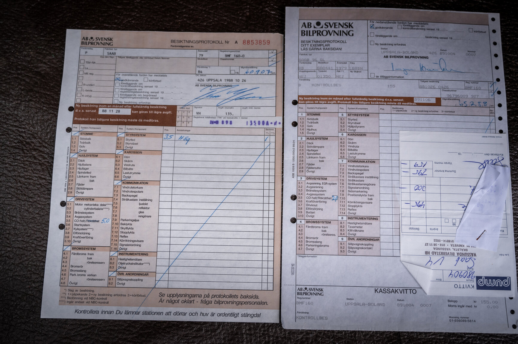 Documentation for 1979 Saab 96 GL