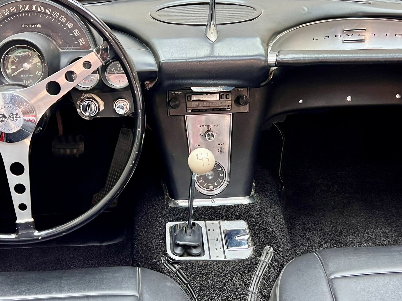 Interiörbild 1960 Chevrolet Corvette C1