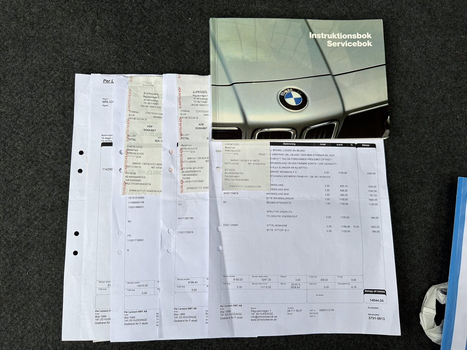 Documentation for 1986 BMW 635CSi