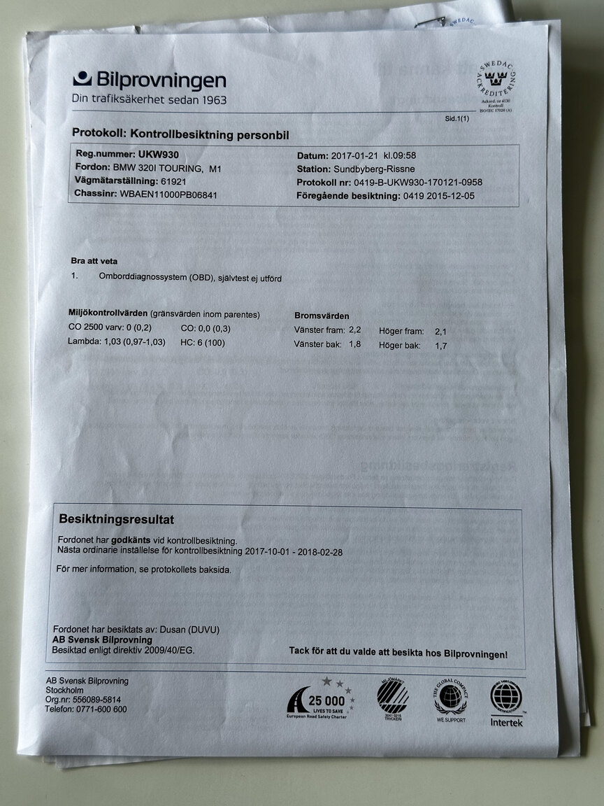 Documentation for 2003 BMW 320i Touring