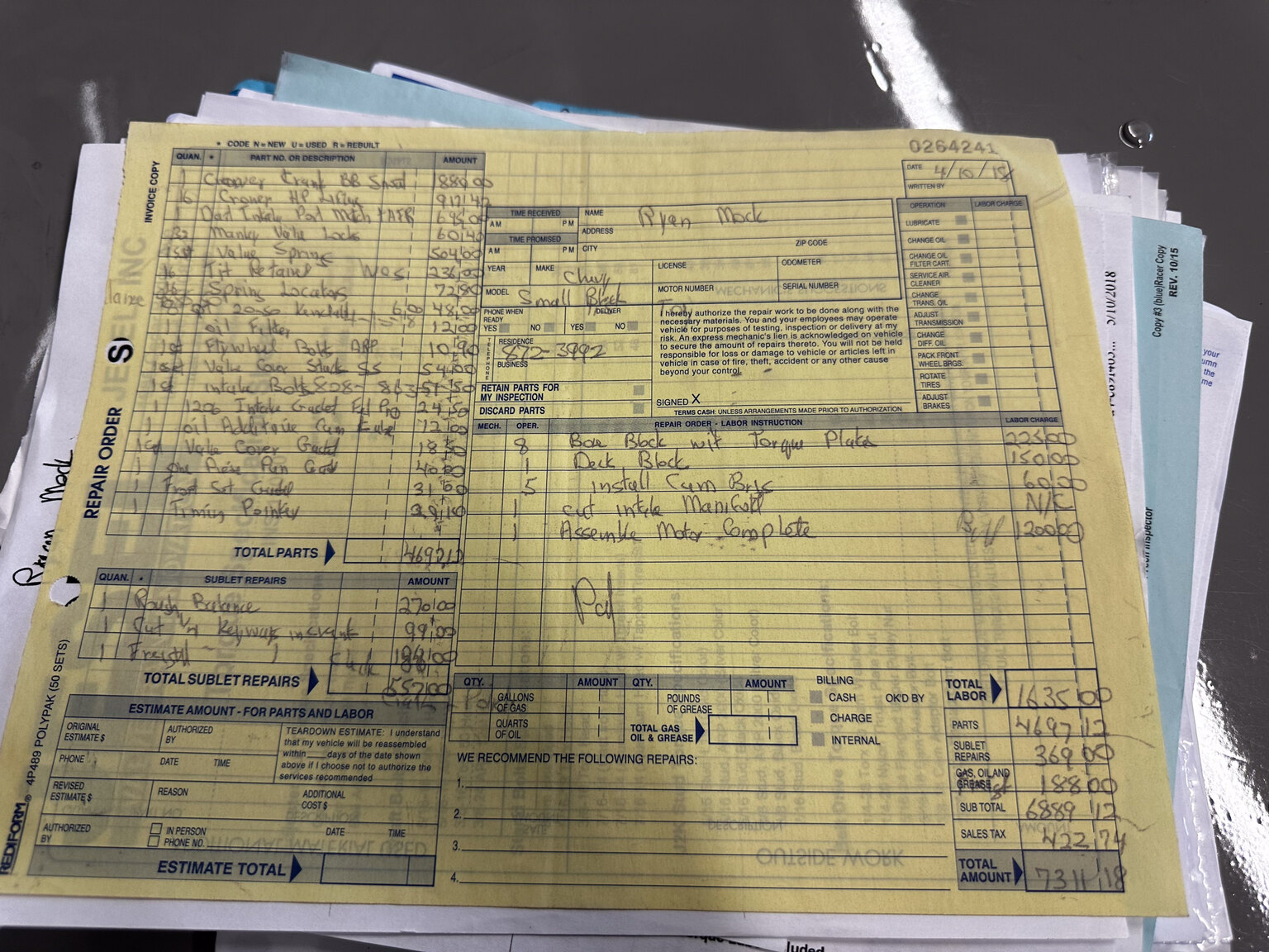 Documentation for 1968 Chevrolet Chevelle PRO Street (30)
