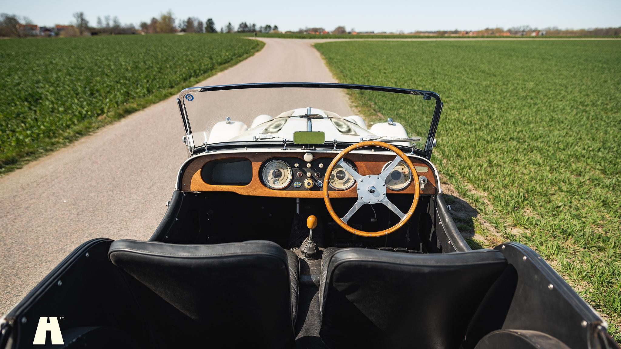 Interiörbild 1954 Morgan Plus 4 