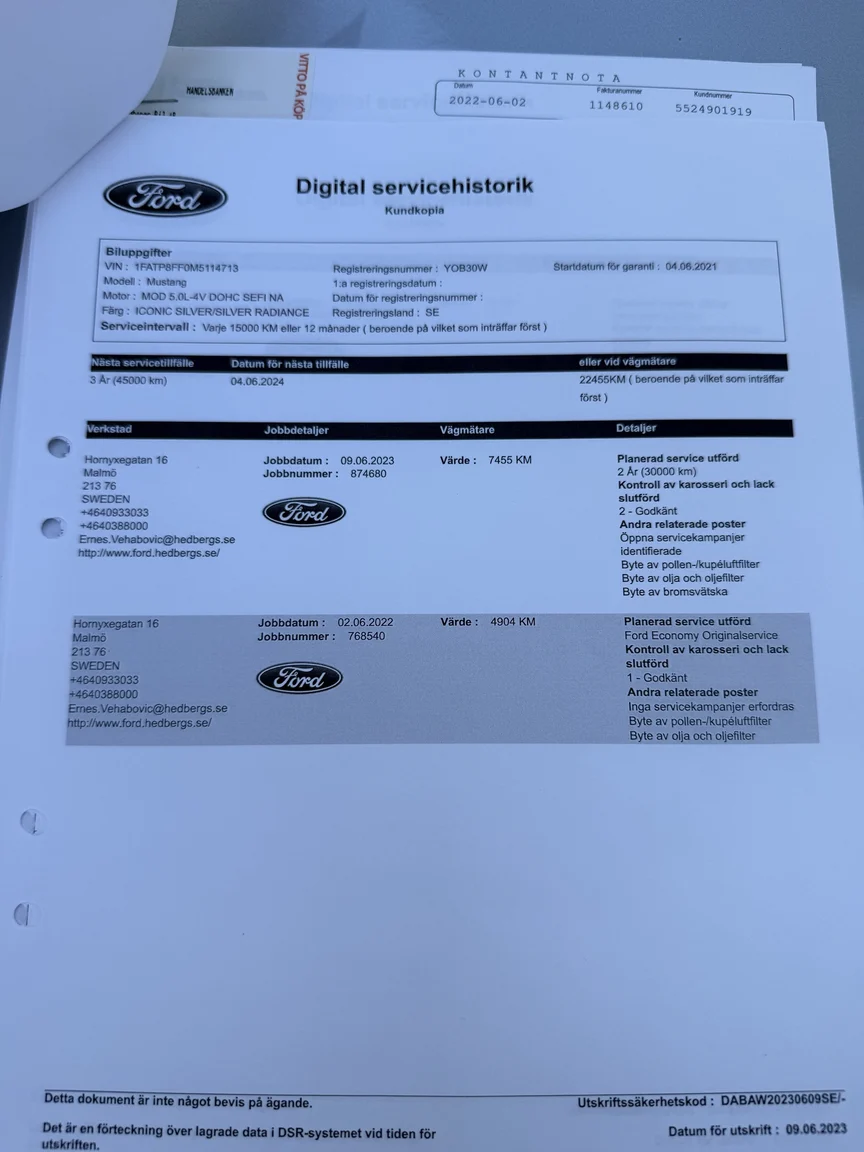 Documentation for 2021 Ford Mustang GT Cabriolet (12)