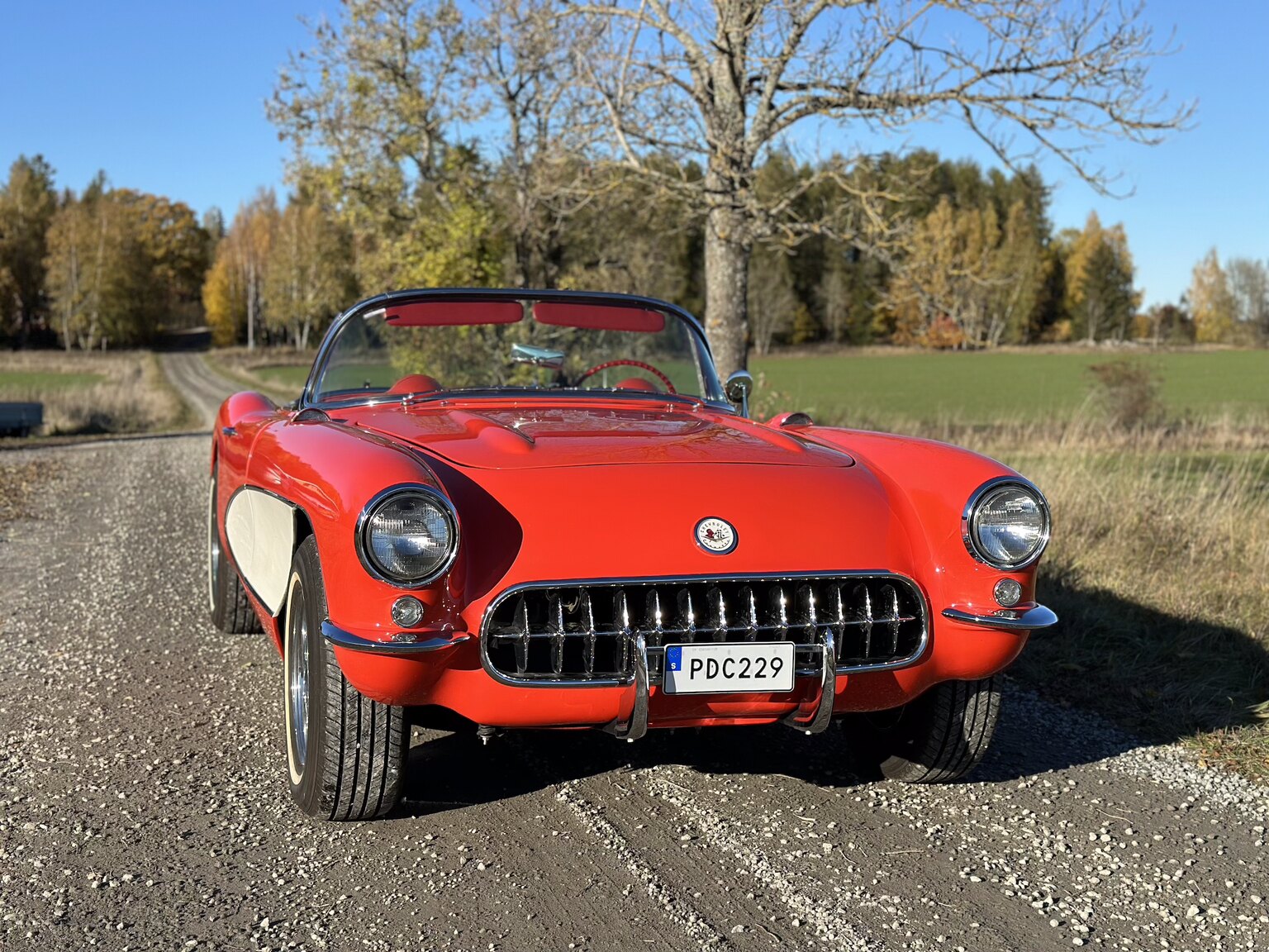 Exteriörbild på 1956 Chevrolet Corvette 