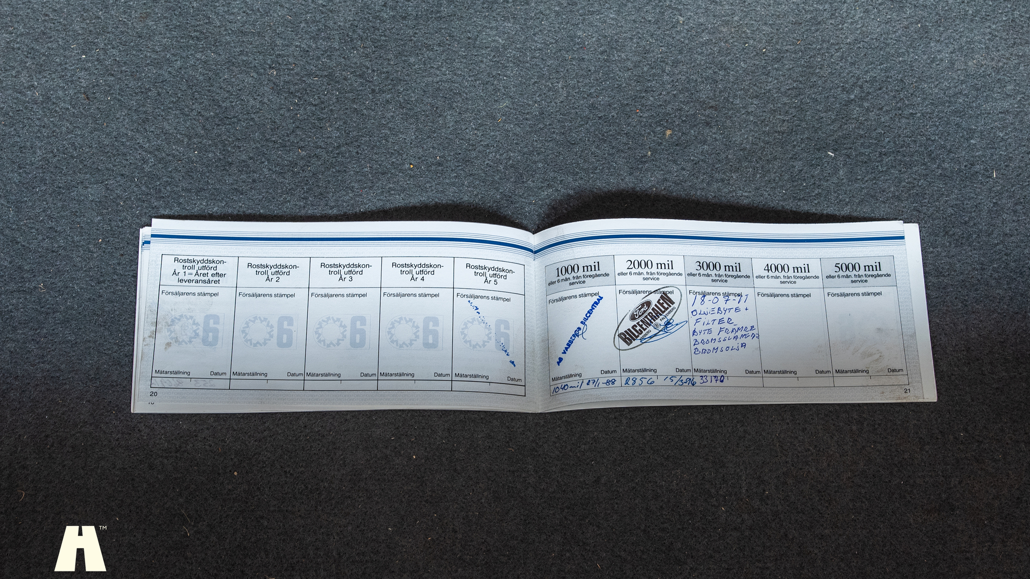 Dokumentation, 1986 Ford Escort 1.6 Hatchback 3-door  (22)