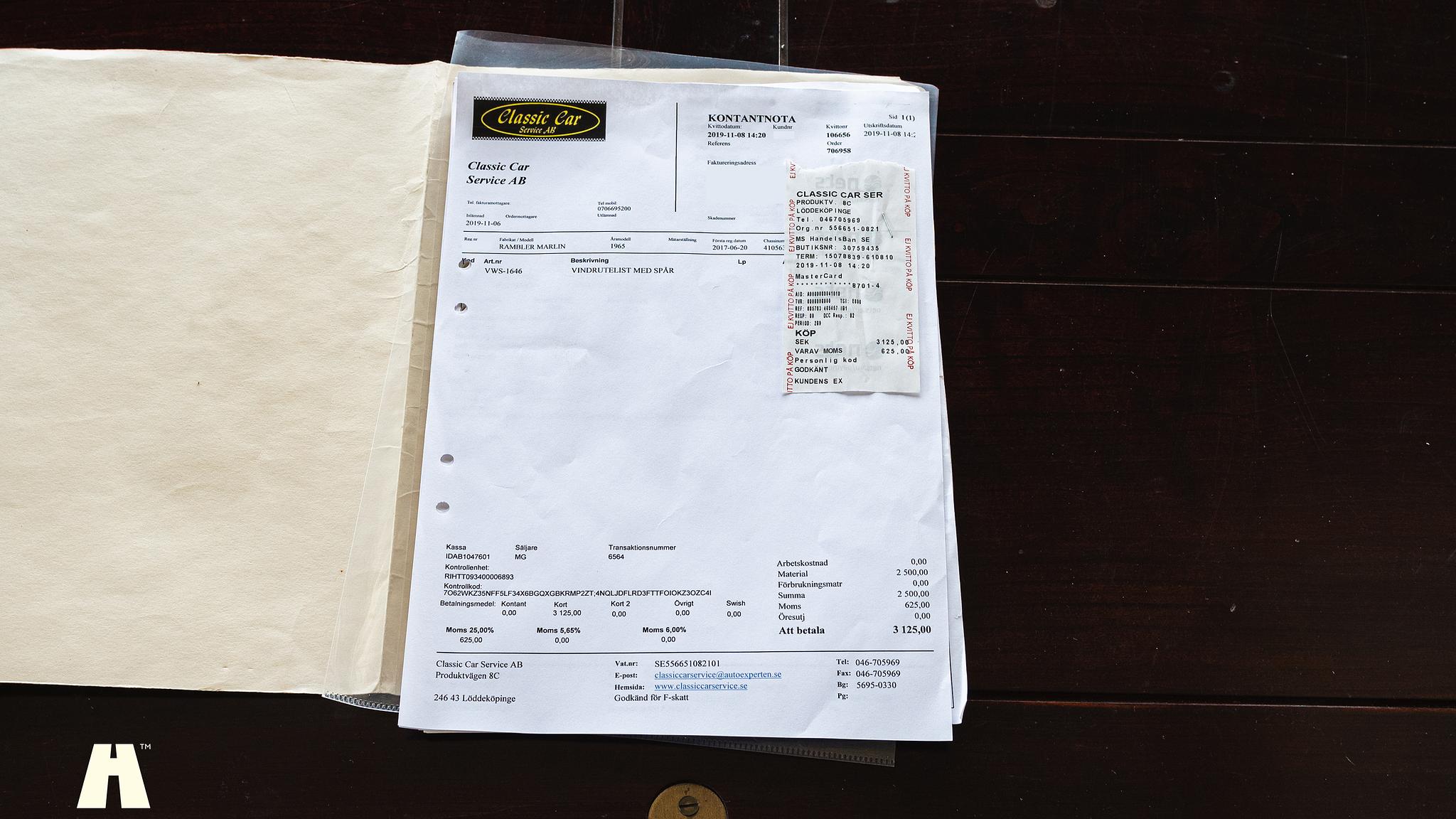 Dokumentation, 1965 AMC Rambler Marlin 327 CUI 5.4 V8