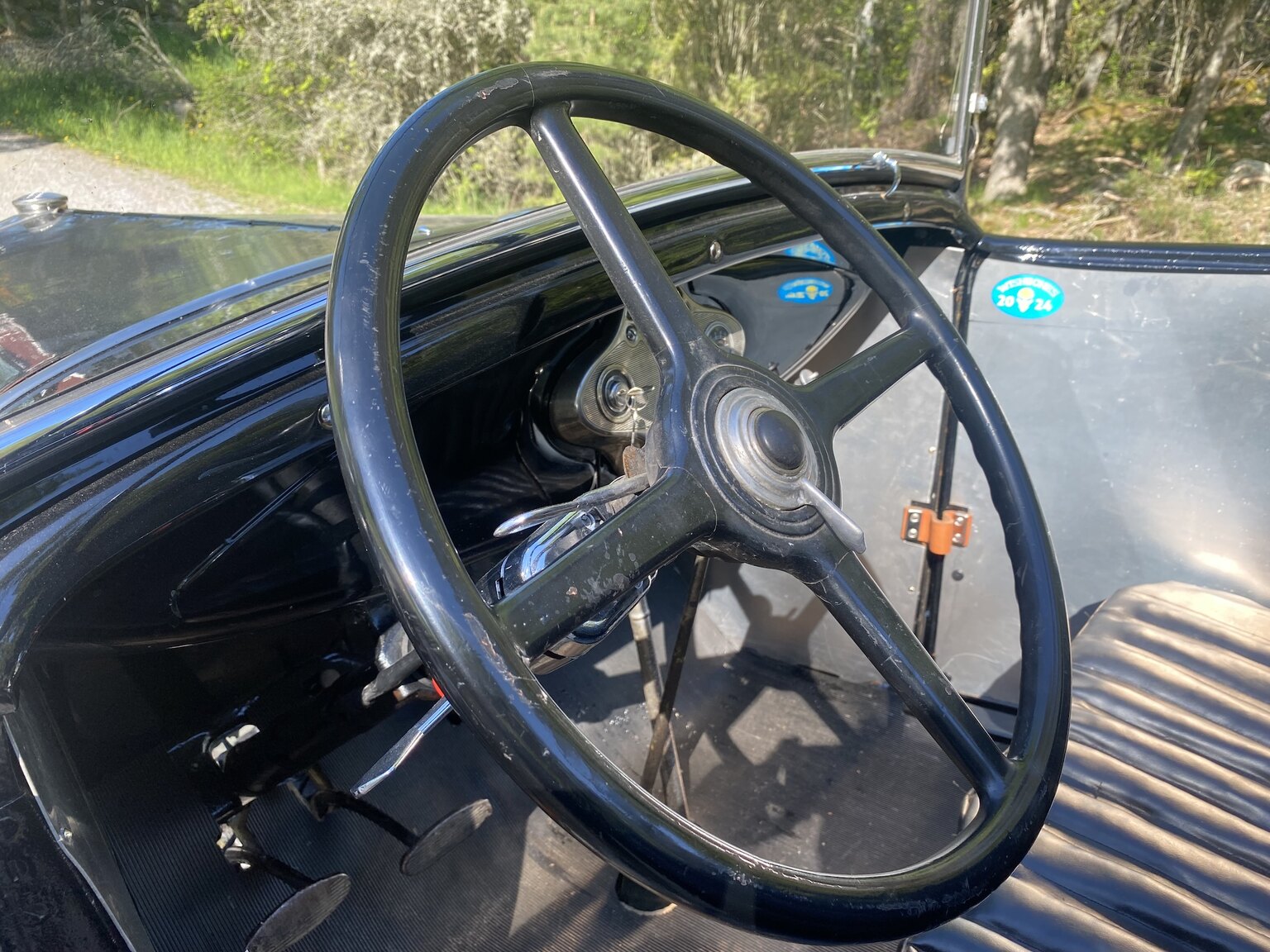 Interiörbild 1930 Ford Model A Brookville Roadster