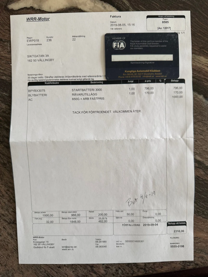 Documentation for 1988 Daimler Six (16)