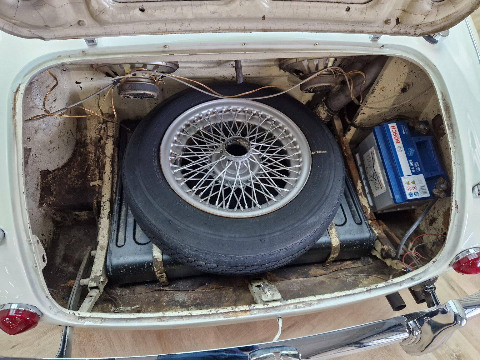 Interiörbild Austin Healey