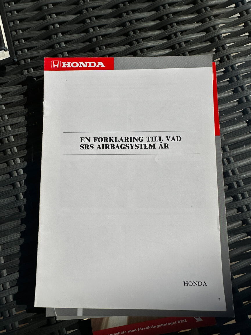 Documentation for 1992 Honda NSX 3.0