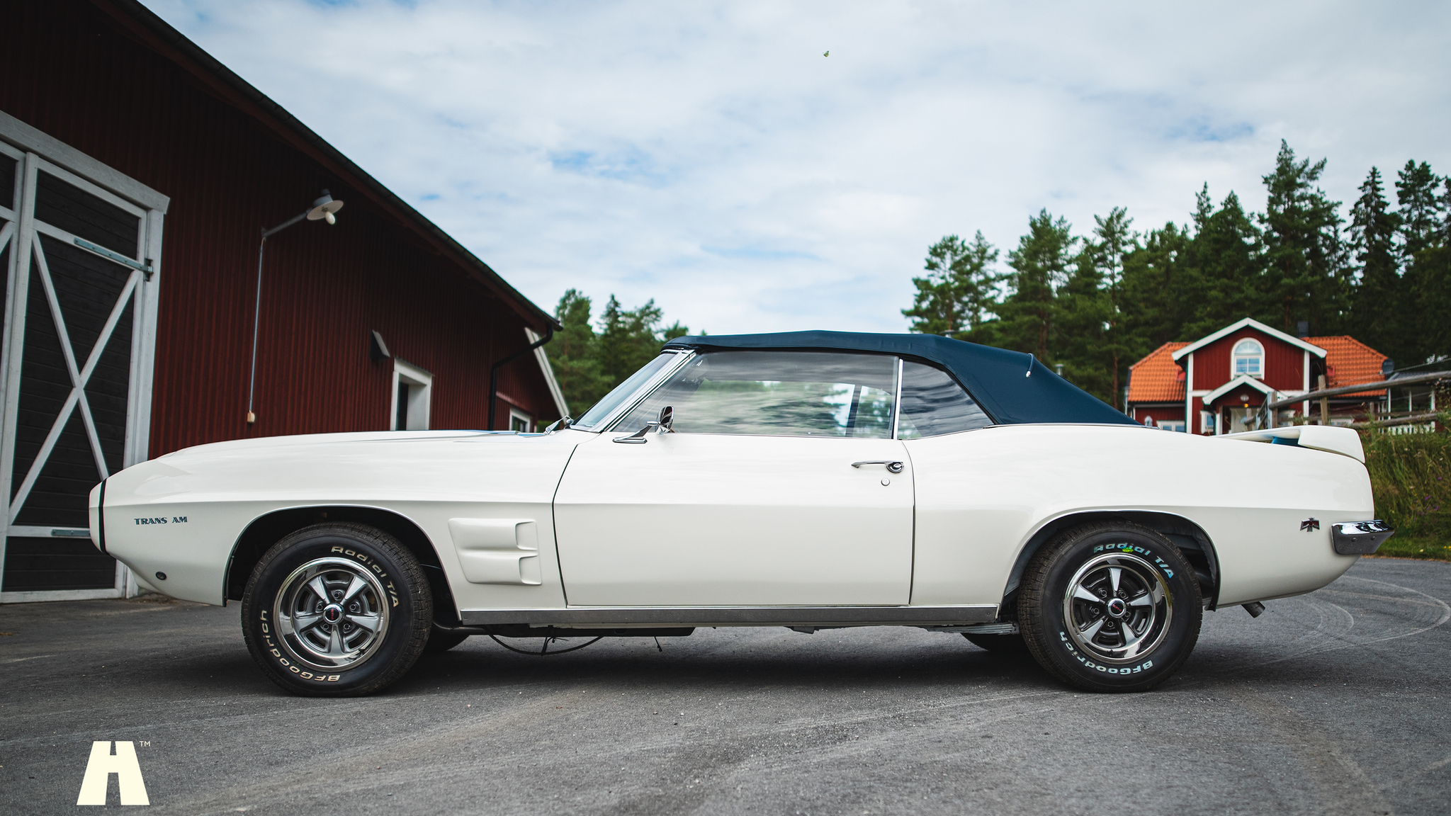 Exterior image of 1969 Pontiac Firebird convertible 
