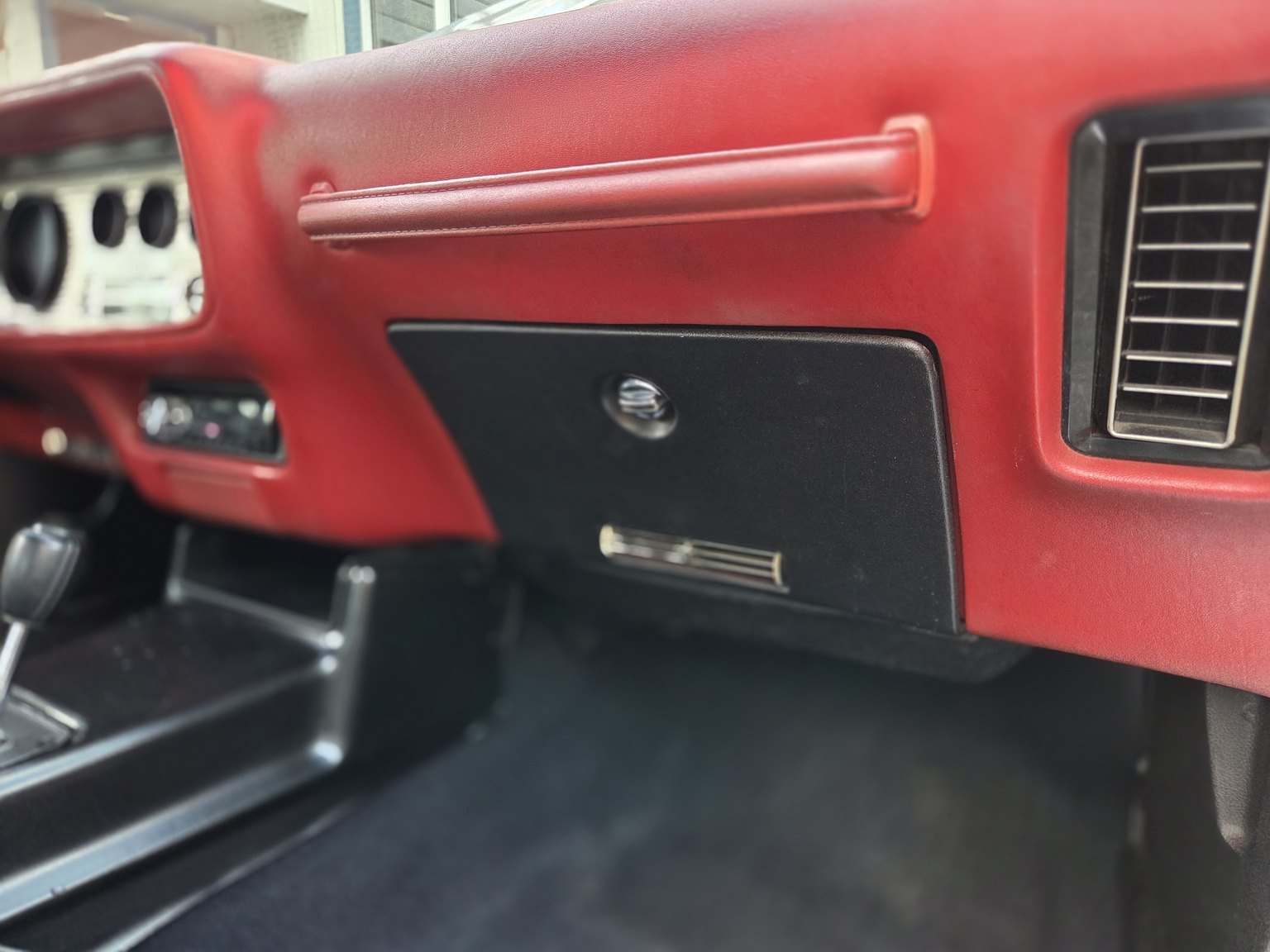 Interiörbild 1976 Pontiac Firebird Trans Am