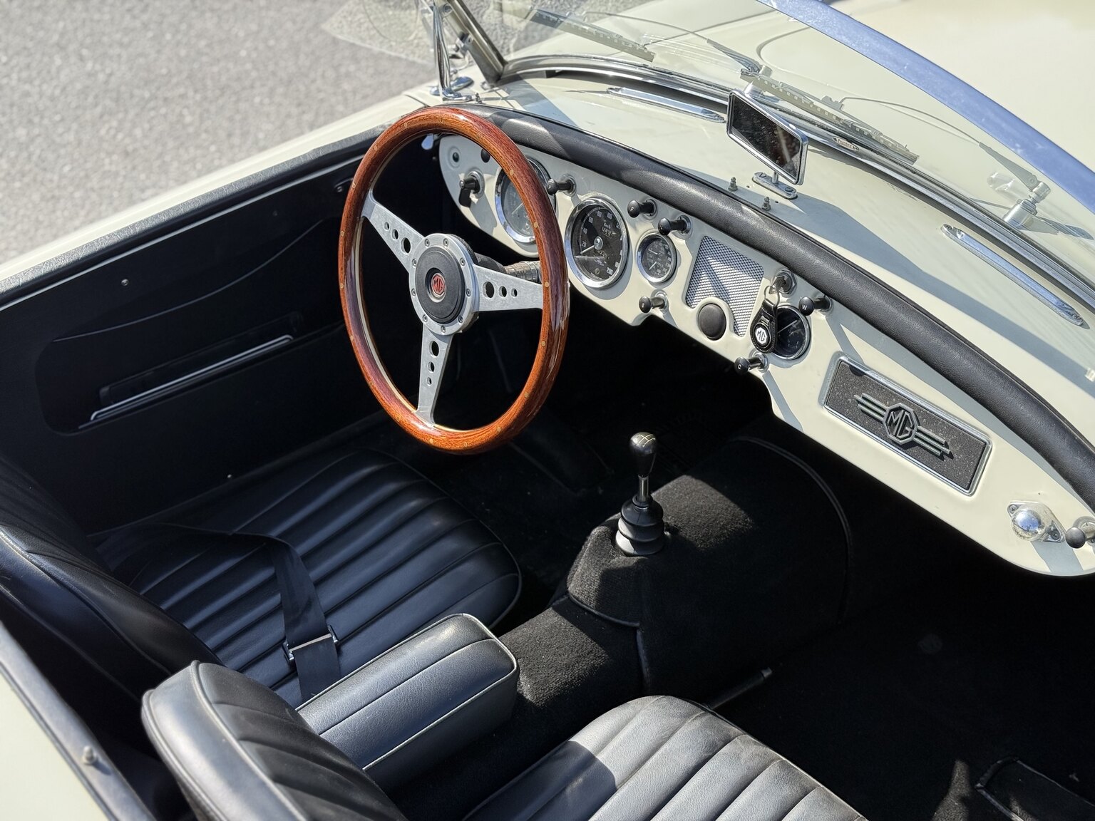 Interiörbild 1959 MG MGA 1500