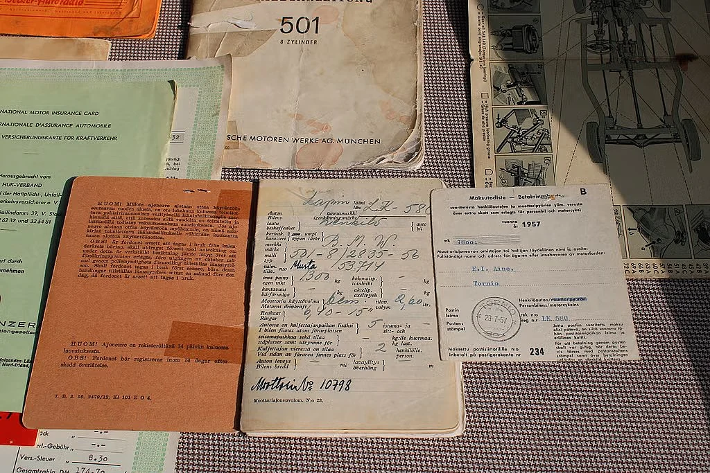 Dokumentation för 1956 BMW 501/502 Barockängel (2)