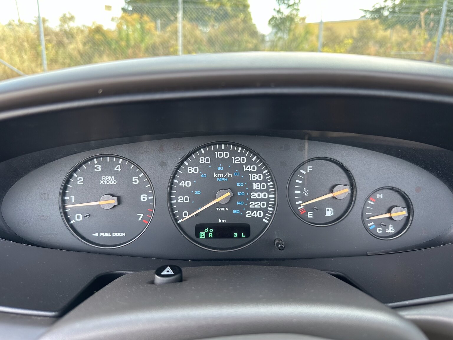 Interiörbild 1996 Chrysler Stratus Cabriolet