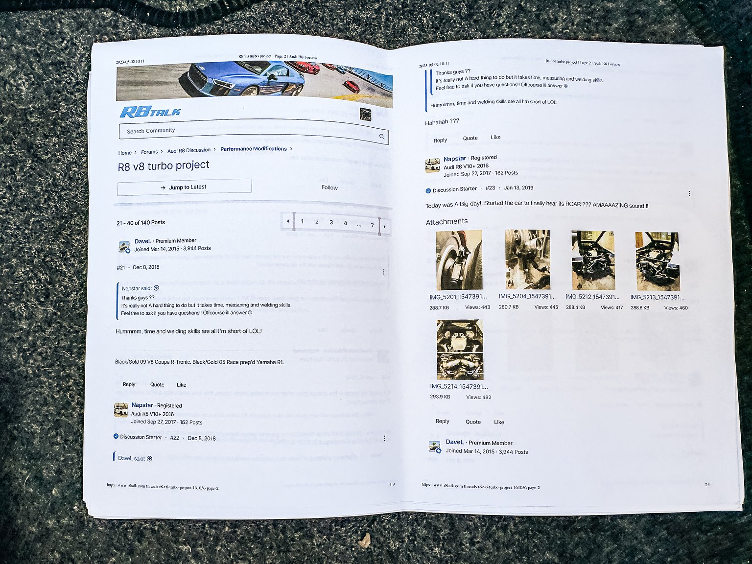 Documentation for 2008 Audi R8 4.2 V8 Turbo Manuell