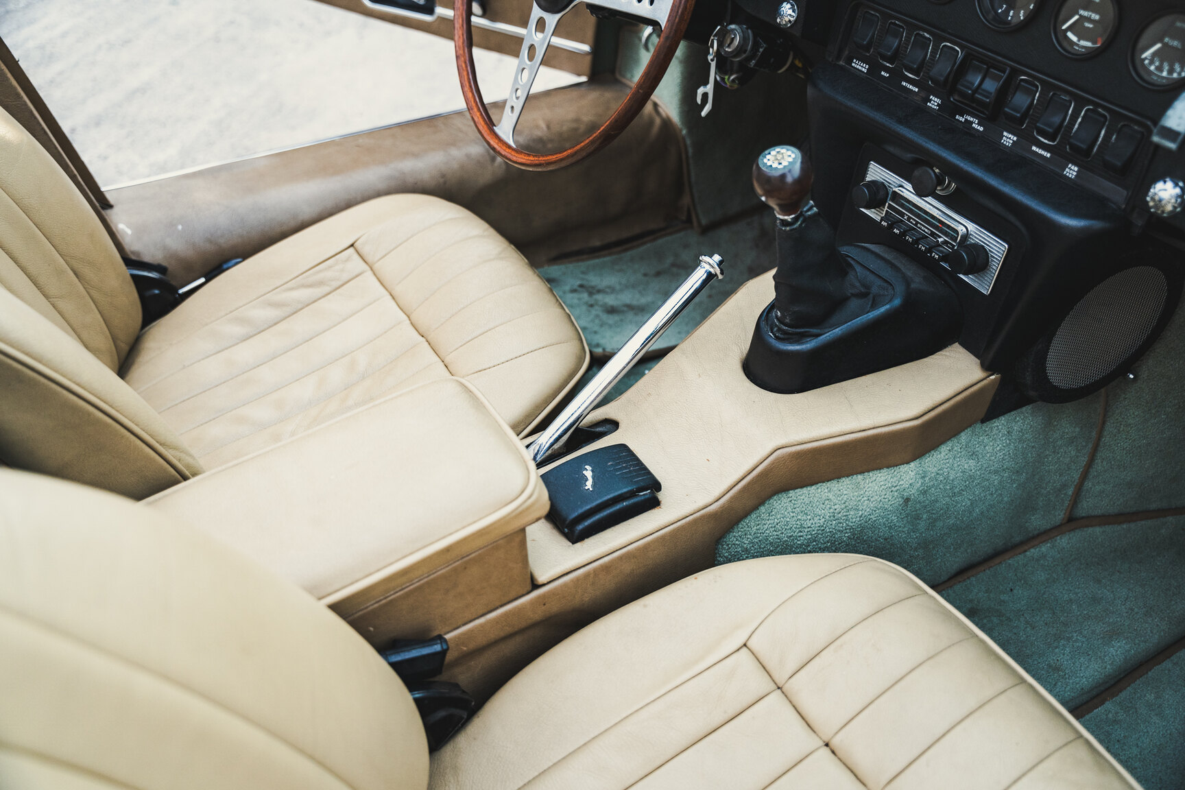 Interiörbild 1970 Jaguar E-Type Roadster