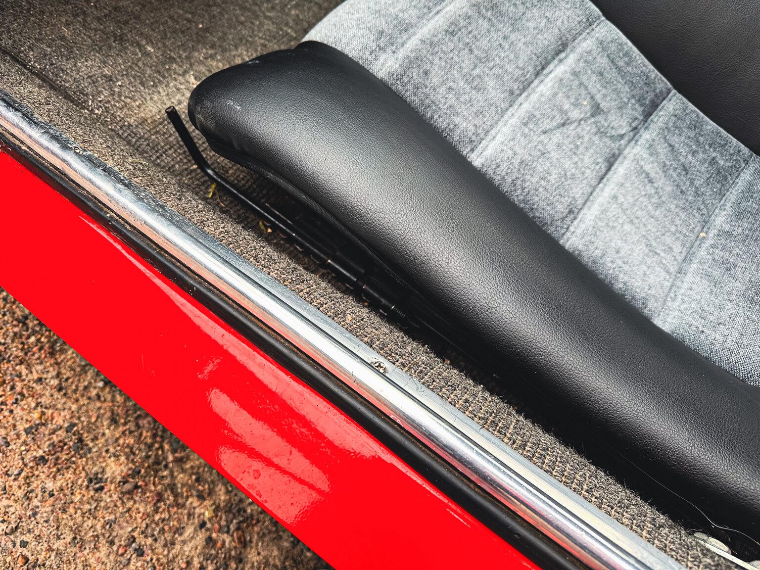 Interiörbild 1971 Fiat Lombardi Grand Prix 850