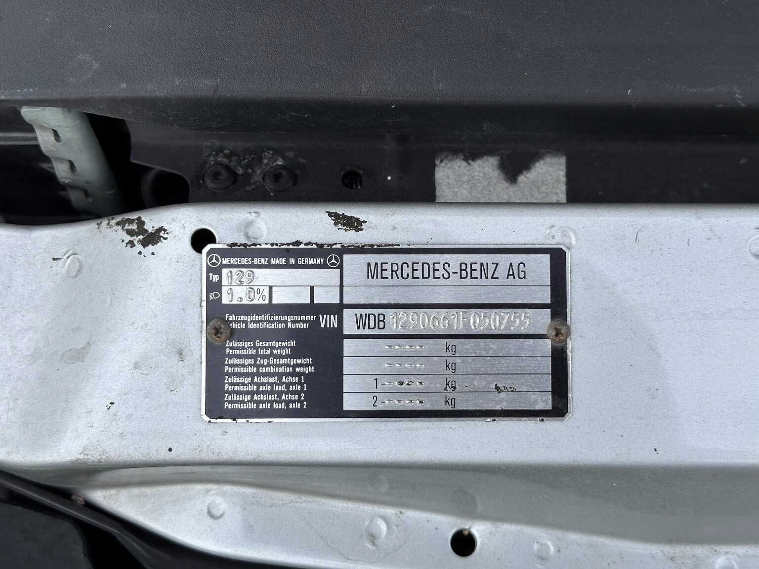 1992 Mercedes-Benz SL 500, Mekanik