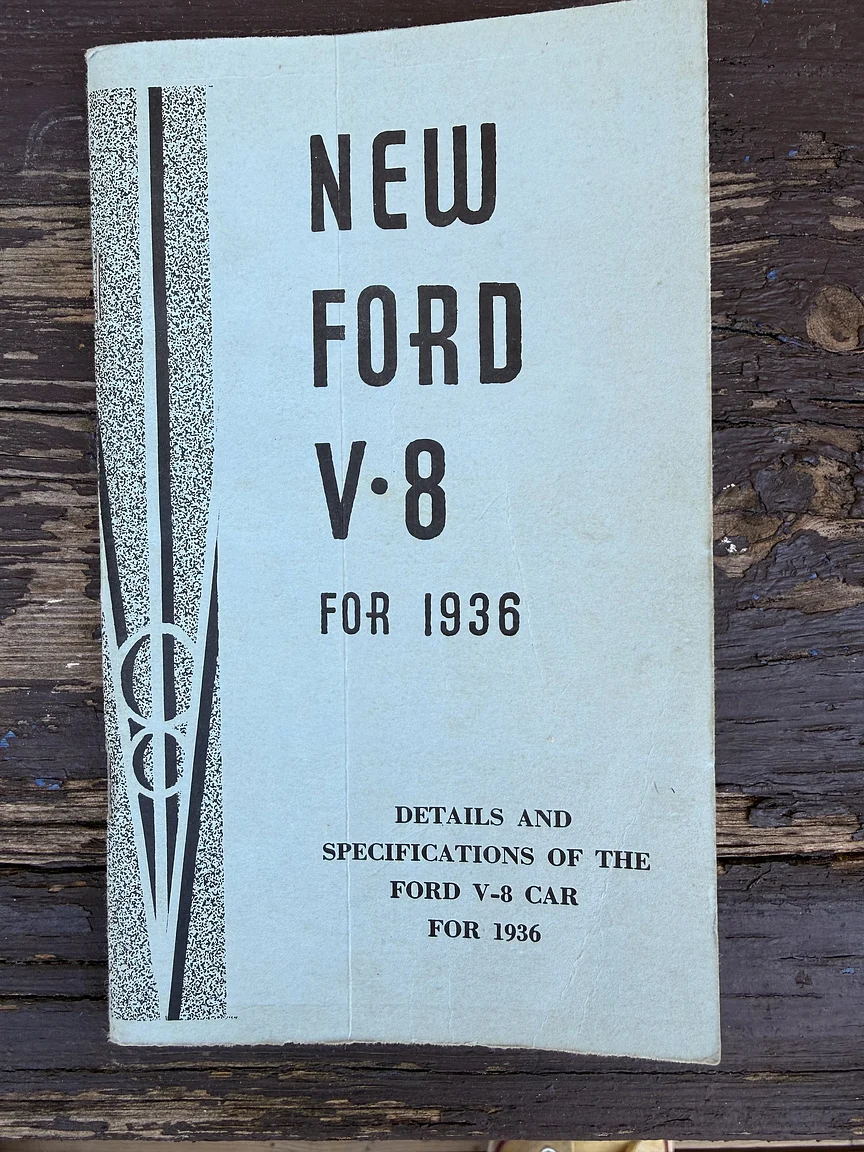 Dokumentation för 1936 Ford 214A Fordor (1)