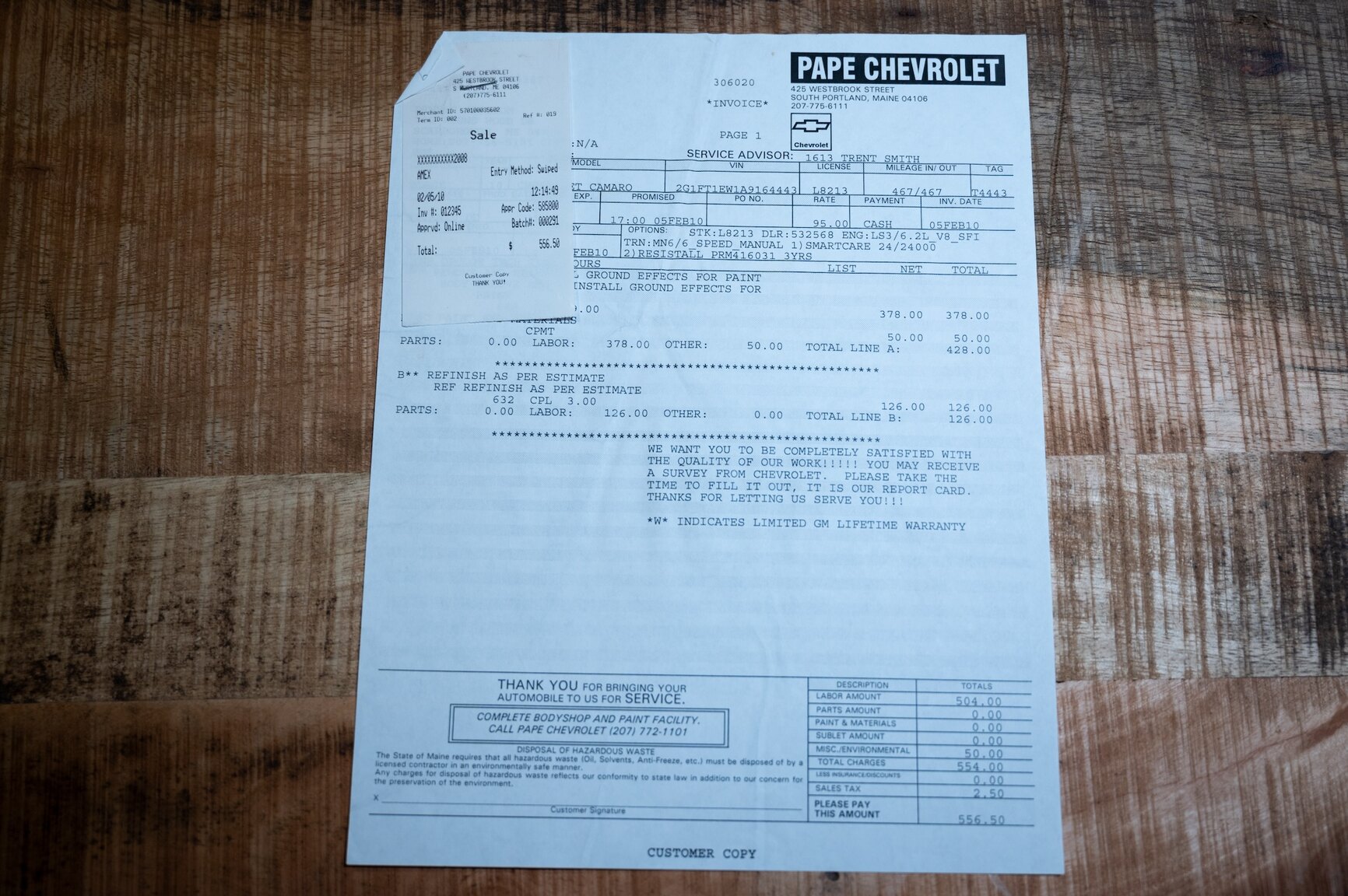 Documentation for 2010 Chevrolet Camaro SS (6)