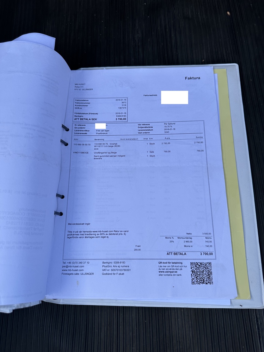 Documentation for 1966 Mercedes-Benz 200 D "Heckflosse"