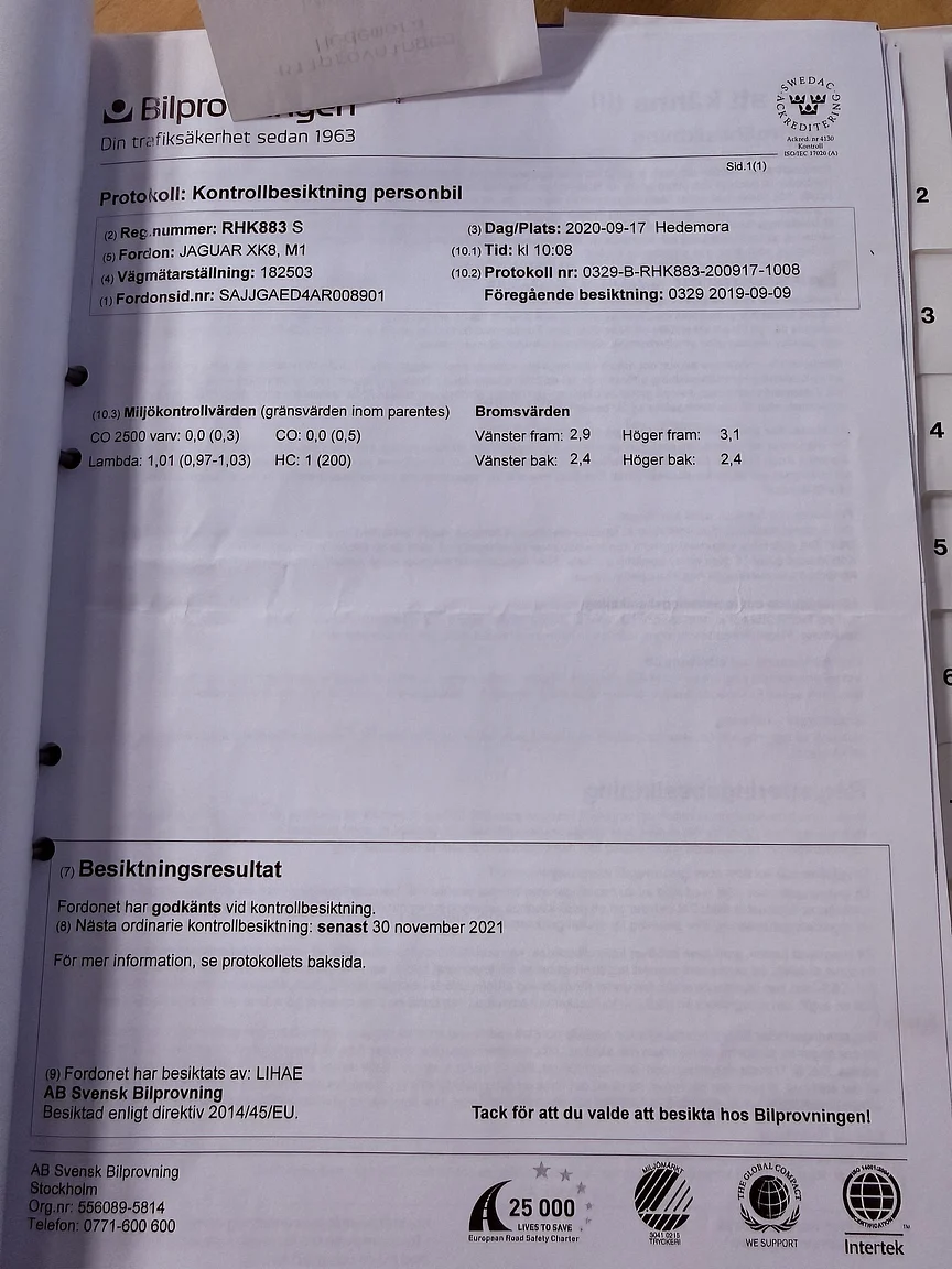 Dokumentation, 1997 Jaguar XK8 (22)