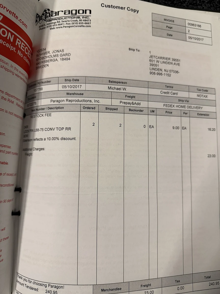 Dokumentation, 1971 Chevrolet Corvette Stingray Special 598 cui V8 795 hk (100)