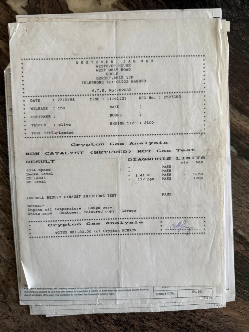 Documentation for 1988 Daimler Six (30)