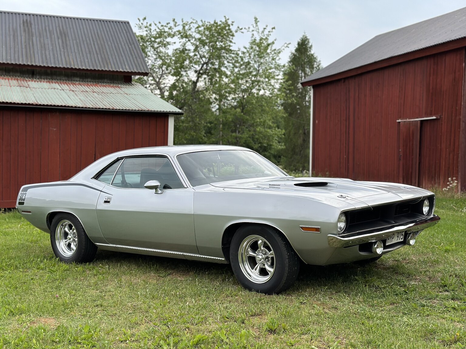 Exteriörbild på 1970 Plymouth Cuda 383