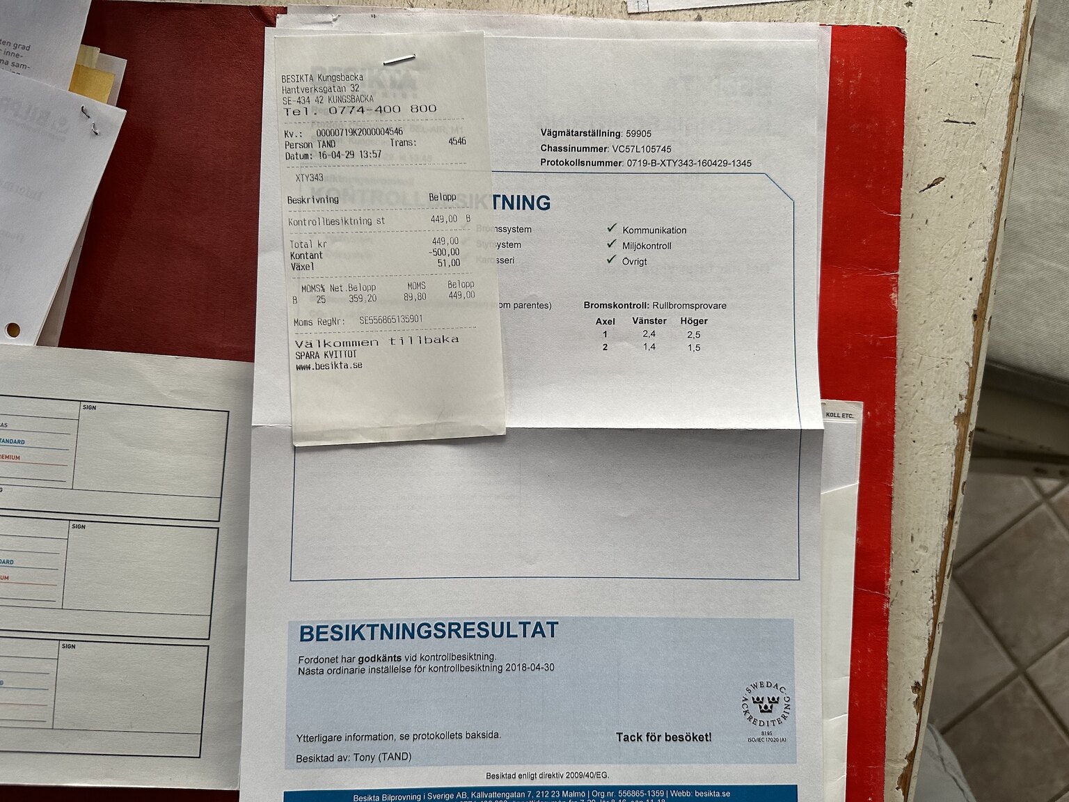 Dokumentation för 1957 Chevrolet Bel Air (25)