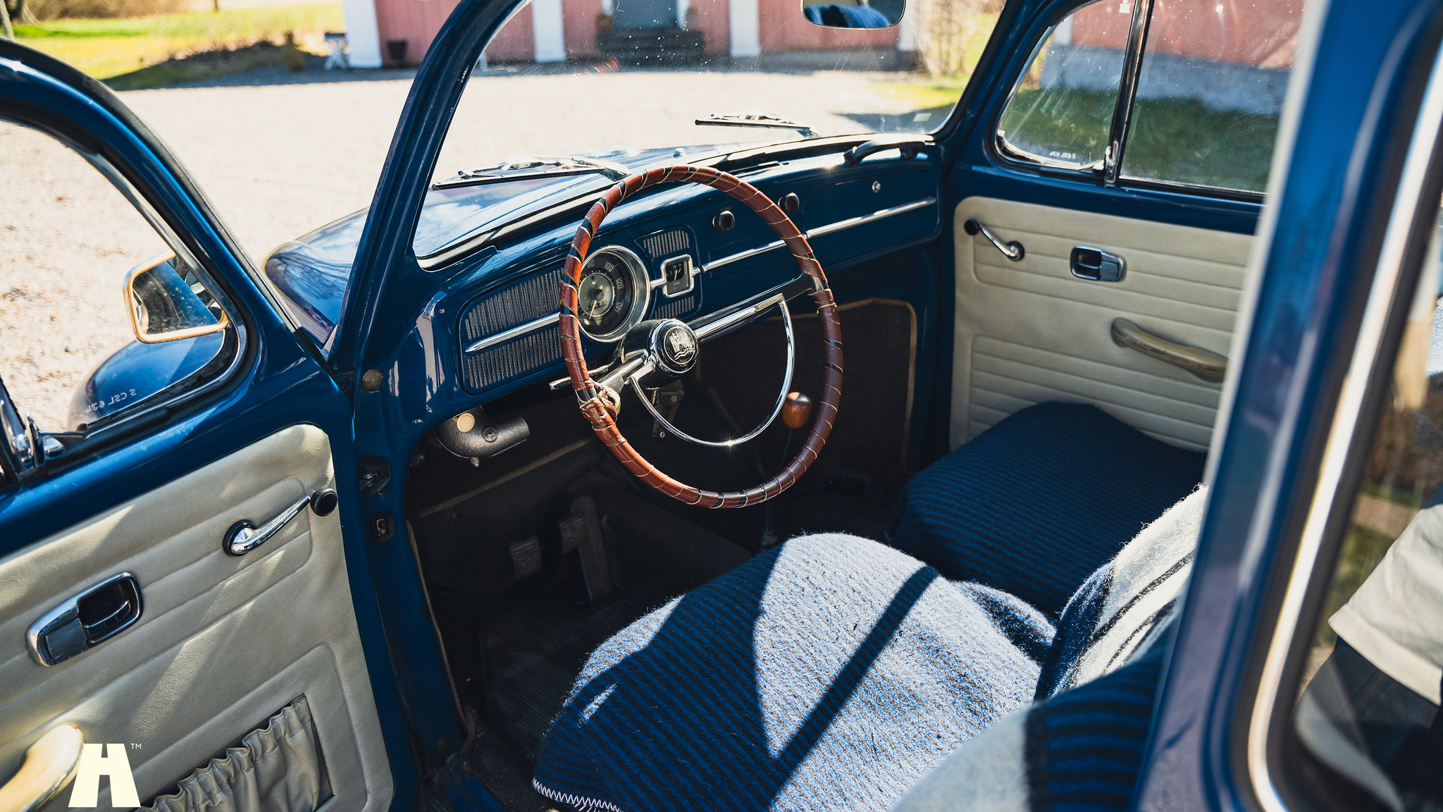 Interiörbild 1967 Volkswagen Beetle