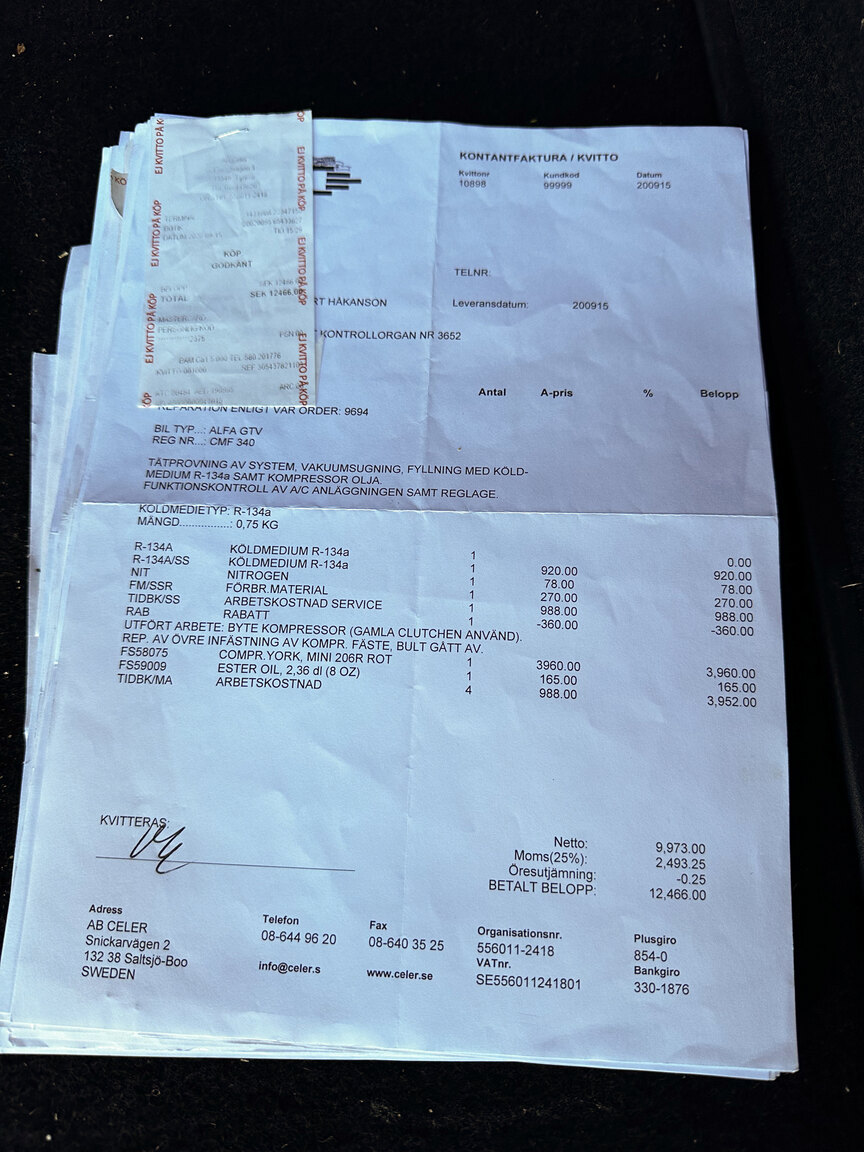 Dokumentation för 1985 Alfa Romeo GTV 6 2.5