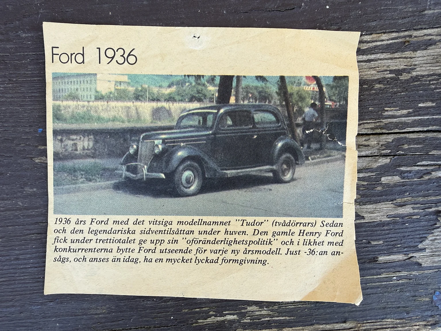 Dokumentation för 1936 Ford 214A Fordor (2)