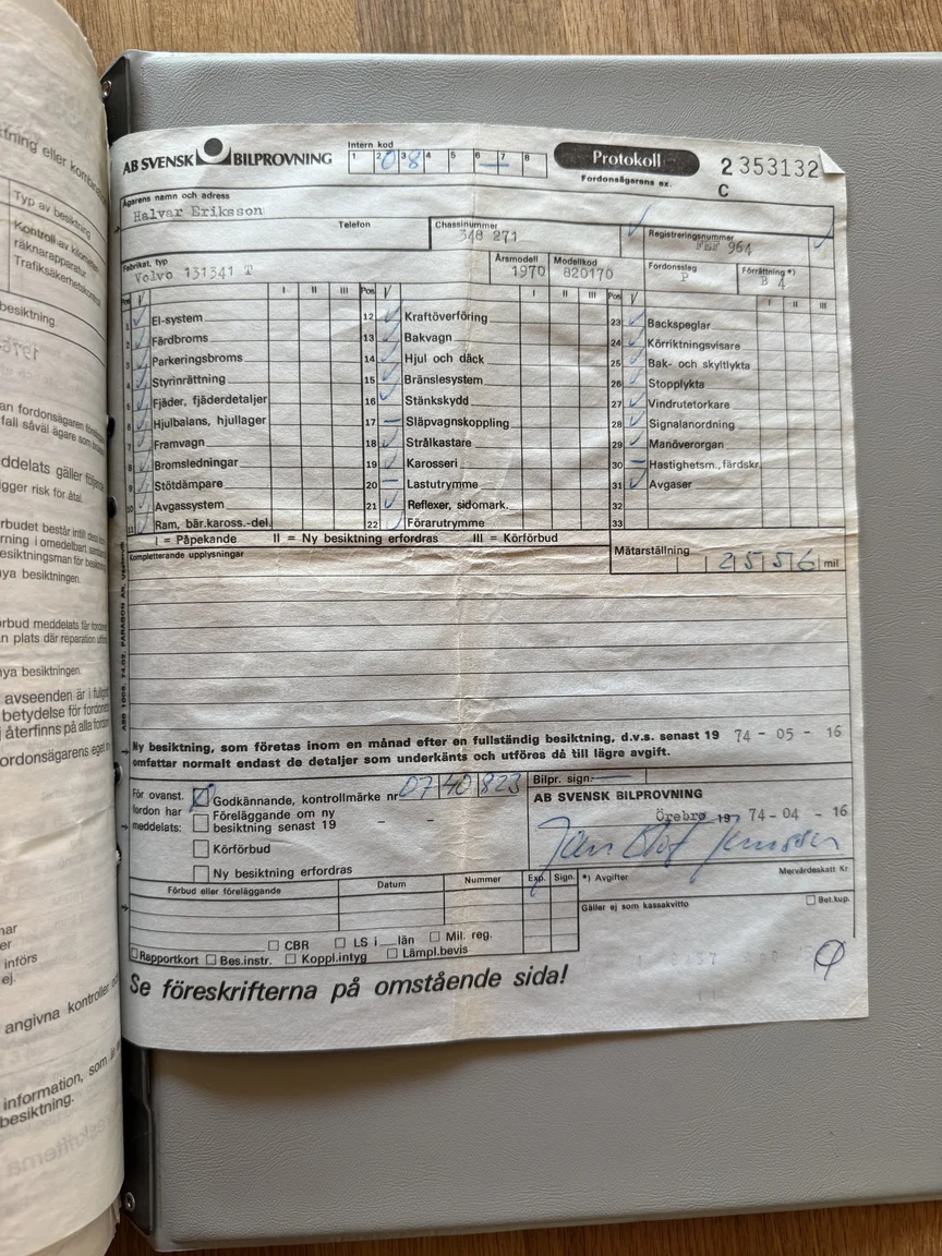 Documentation for 1970 Volvo Amazon (59)