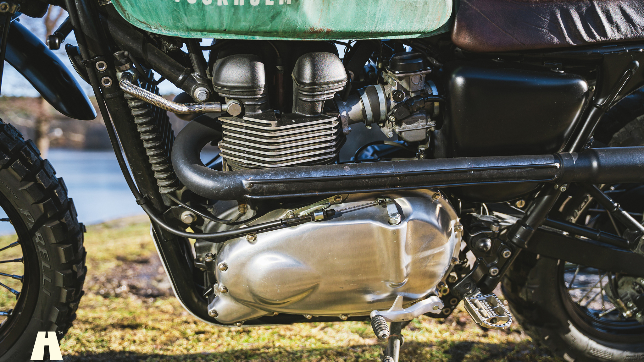 Image of 2010 Triumph Bonneville T100 "Scrambler" mechanics (1)
