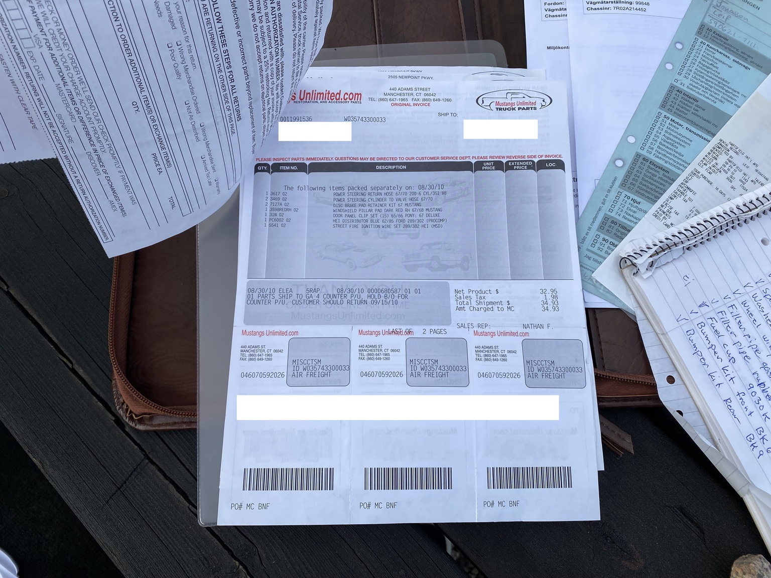 Dokumentation, 1967 Ford Mustang Fastback (7)