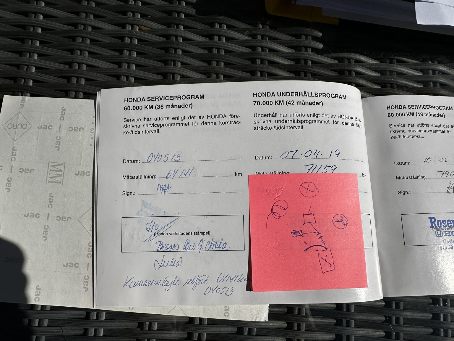 Documentation for 1992 Honda NSX 3.0