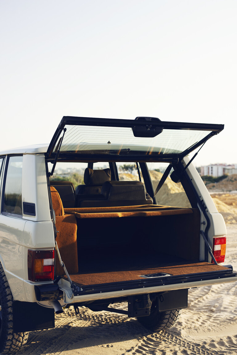Innenraumfoto von 1991 Range Rover Restomod