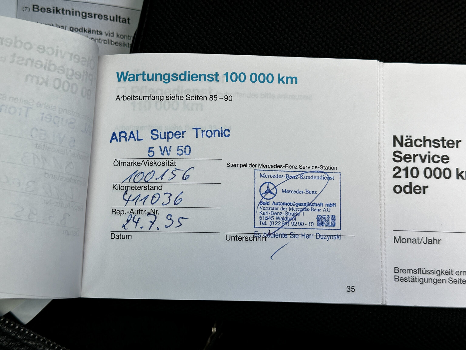 Dokumentation för 1992 Mercedes-Benz 300CE-24V