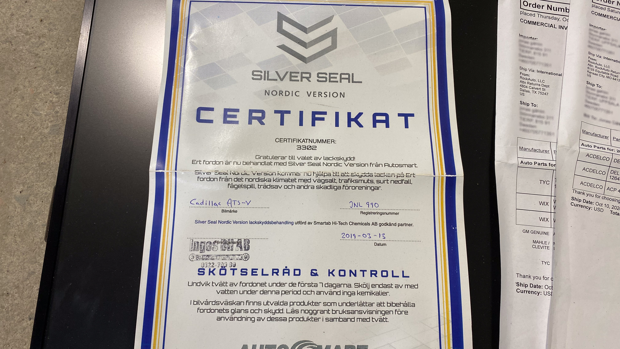 Dokumentation för 2016 Cadillac ATS-V (1)